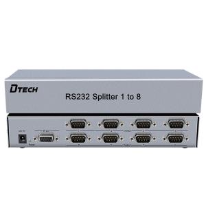 RS232串口分配器1进8出工业级双向传输信号通讯 DB9针串口分配器