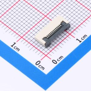 间距:0.5mm P数:12P 翻盖式 下接