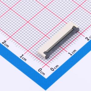 间距:0.5mm P数:30P 翻盖式 下接