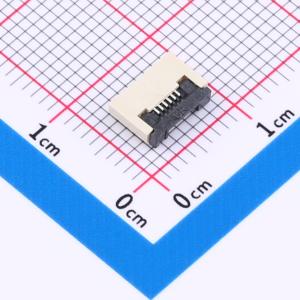 间距:0.5mm P数:6P 翻盖式 下接