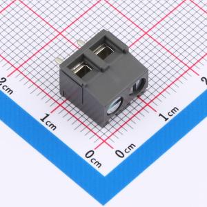 1x2P 5.08mm 弯插 排数:1 每排P数:2