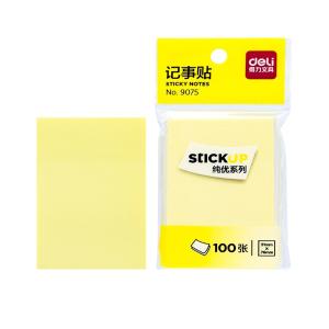 得力9075 便利贴 标签纸 便签纸 记事贴 可反复粘撕 (76*51mm)