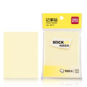 [一包100张]得力9077 百事贴 办公记事贴 N次贴 便利贴 76*101mm