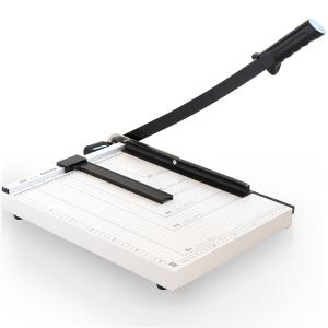 得力8013钢质切纸机/切纸刀/裁纸刀/裁纸机15"*12"(白灰)