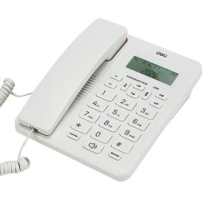 得力13606电话机座机 固定电话 办公家用 来去电查询 可接分机(白)