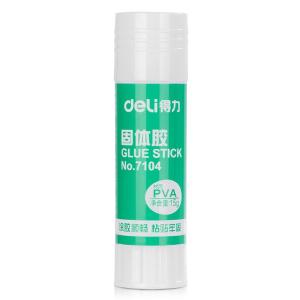 得力7104 15g高粘度PVA固体胶水/胶棒 快干耐用便携 学习生活手工DIY 办公用品