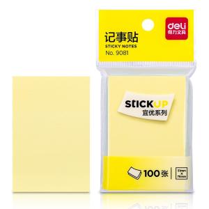 得力 9081彩色小条便签贴纸外卖留言本学生用ins风记事贴便签本标签贴可撕n次贴商务办公多规格便(混)