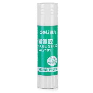 得力7101 大号固体胶胶棒粘性强儿童手工课胶水办公用品文具 9g/支