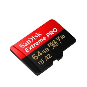 SANDISK(闪迪) 至尊超极速 microSDXC UHS-I 存储卡 64GB V30 U3 C10 A2 读速200MB/s 写速90MB/s 含SD适配器