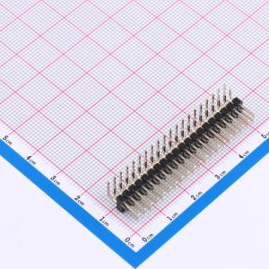 2x20P 间距:2.54mm 弯插