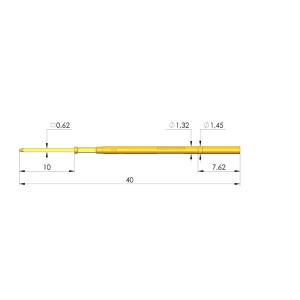 INGUN（英钢）弹簧测试探针PCB弹簧顶针 KS-075 47 G