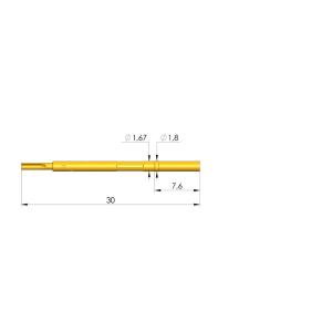INGUN（英钢）弹簧测试探针PCB弹簧顶针 KS-100 30 G