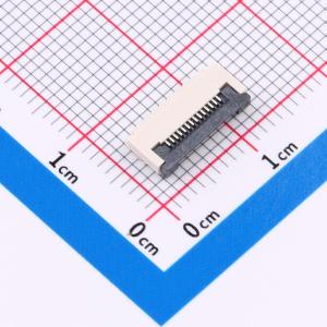 间距:0.5mm P数:14P 翻盖式 下接