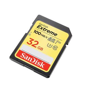 SANDISK(闪迪)32GB SD卡 内存卡 4K V30 U3 C10 相机存储卡 读速100MB/s 写速60MB/s SDSDXVE-032G-ZNCIN