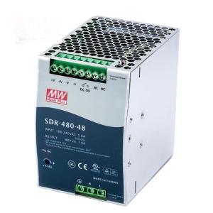 MW(明纬) SDR-480-48 导轨安装PFC开关电源(480W左右) 48V10A