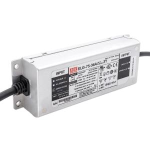 MW(明纬)ELG-75-36A 照明亮化路灯防水LED开关电源36V2.1A