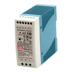 MW(明纬)MDR-40-12 导轨安装开关电源12V3.33A