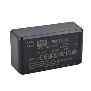 MW(明纬)IRM-30-12 AC-DC模块开关电源 2.5A 12V