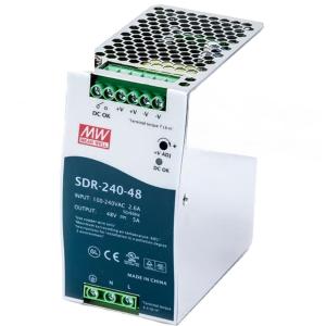 MW(明纬)SDR-240-48HDR系列导轨开关电源 单组输出工业用DIN导轨型48V5A