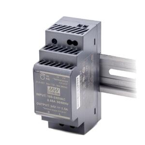 MW(明纬)HDR-30-24 导轨安装开关电源 1.5A 24V