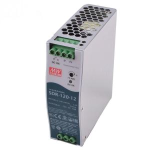 MW(明纬)SDR-120-12 导轨安装PFC开关电源(120W左右) 12V10A