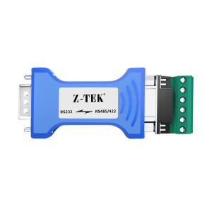 Z-TEK(力特)工业级RS232转RS485/RS422转换器 双向通用串口转接器 可互转 ZY206