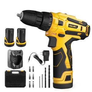 得力(deli )12V无线双锂电电钻18+1档充电钻手电钻电起子电动螺丝刀充电批应急常备