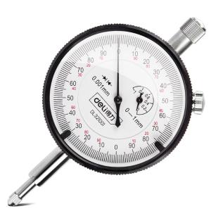 deli得力DL321001千分表0-1mm专业(银)(把)