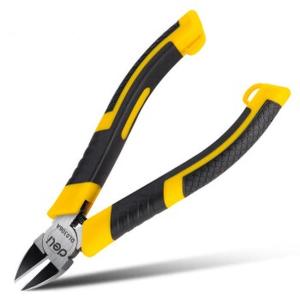 得力(deli )包胶款防滑水口钳水口剪电子剪塑料钳斜口钳6英寸