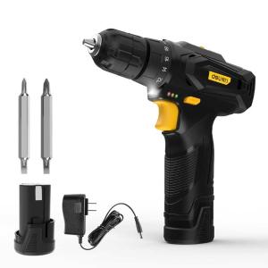 得力(deli) 12V锂电充电式手电钻电批17N.m/1.5Ah单电池 DL600012