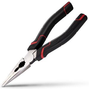 得力(deli )多功能电工尖嘴钳 家用尖口钳剪线钳8英寸6英寸多功能钳子省力工具 省力款6英寸尖嘴钳