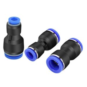 汇君 快速气动接头径两通高压软管对接头气管接头 PG6-4 10个装