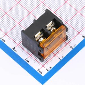 9.5mm 1x2P 每排P数:2 排数:1 直针 边脚