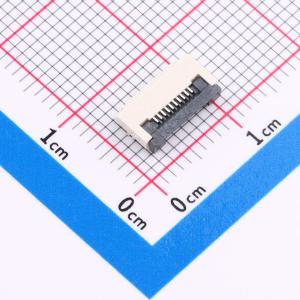 间距:0.5mm P数:10P 翻盖式 下接