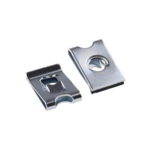 RS PRO No. 8簧片螺母, 钢制, 11.1mm长, 16.6mm宽, 镀锌无色钝化表面 100个/包