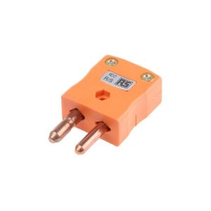 RS PRO R/S型热电偶插头, 使用于R/S 型热电偶, 连接器尺寸 标准, 橙色 1个/包