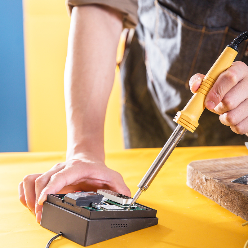 得力(deli )外热式耐氧化电烙铁焊接工具60w【价格 采购 图片】-立创