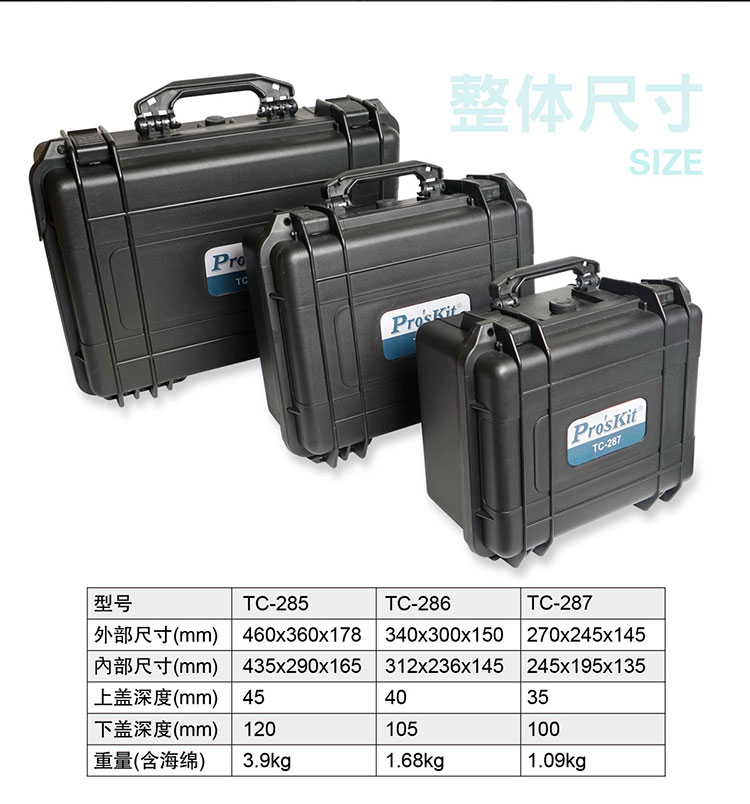 FRP工具箱 TC-267 重裝用防水工具箱| Pro'sKit 寶工實業官方網站