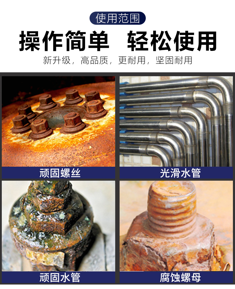 长城精工专业级管子钳高强度水管钳管钳子管钳250mm10英寸工业品