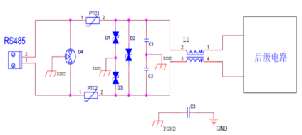 RS485接口防雷电路设计