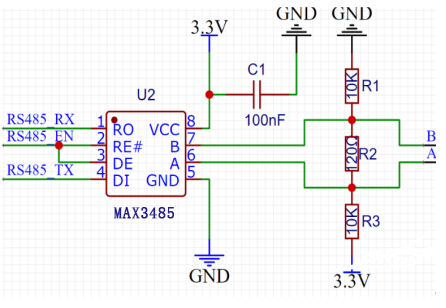 RS485芯片硬件电路设计