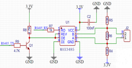 RS485自动收发电路硬件设计