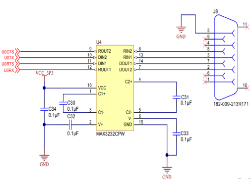 RS232接口芯片典型应用电路