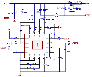 非共阳降压恒流Hi5000原理图