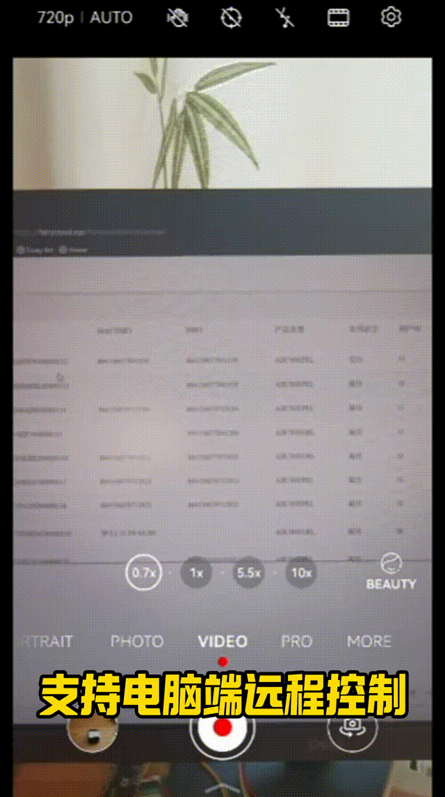 电脑端控制界面