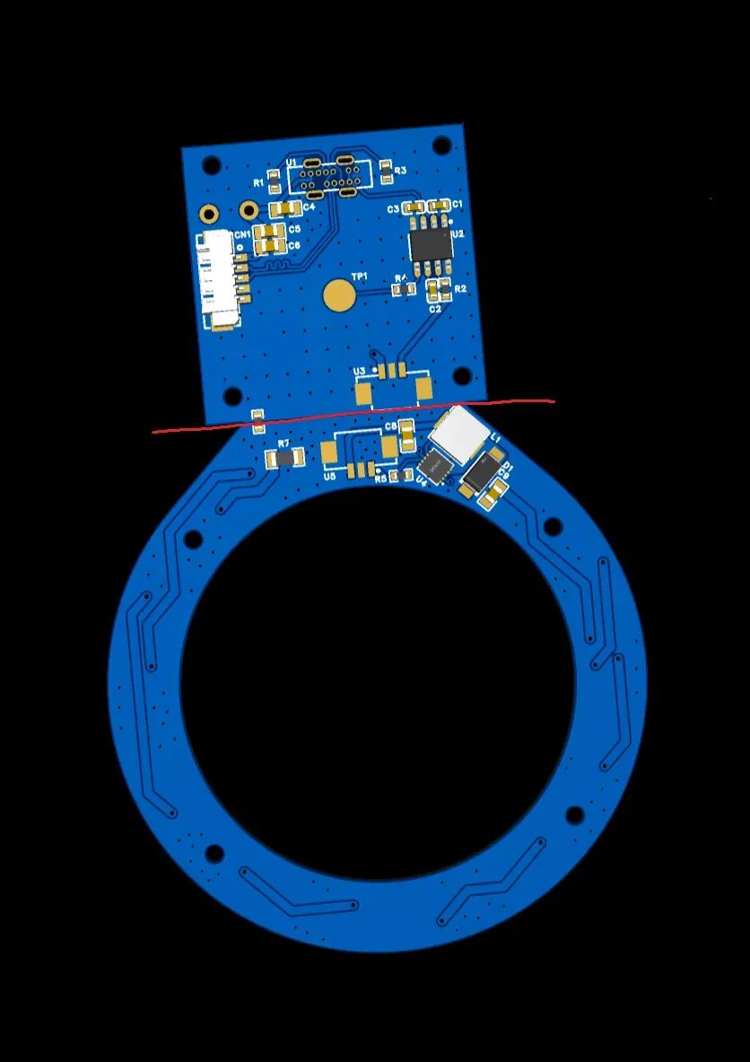 转接+灯板PCB图