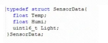 Sensor结构体变量