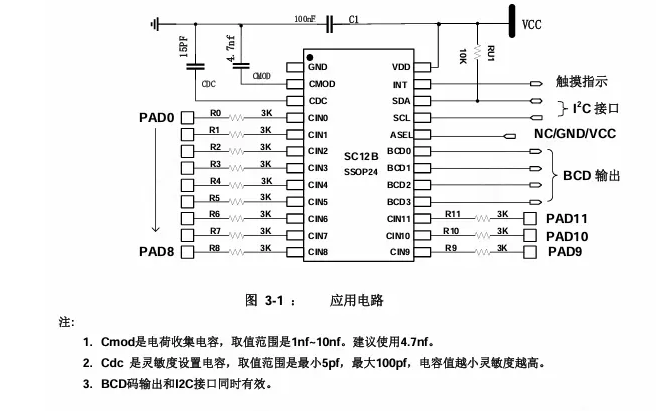 一个可调电容可以调节灵敏度