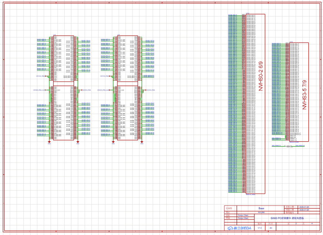 NVLink 扩展模块_原理图