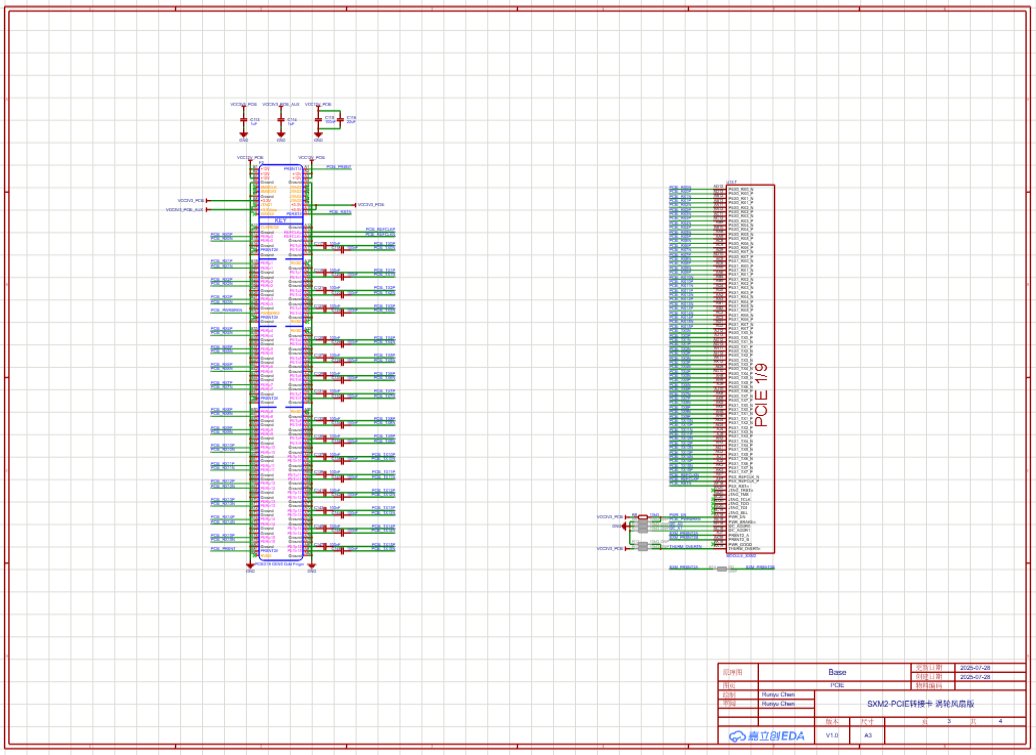 PCIe 接口模块_原理图
